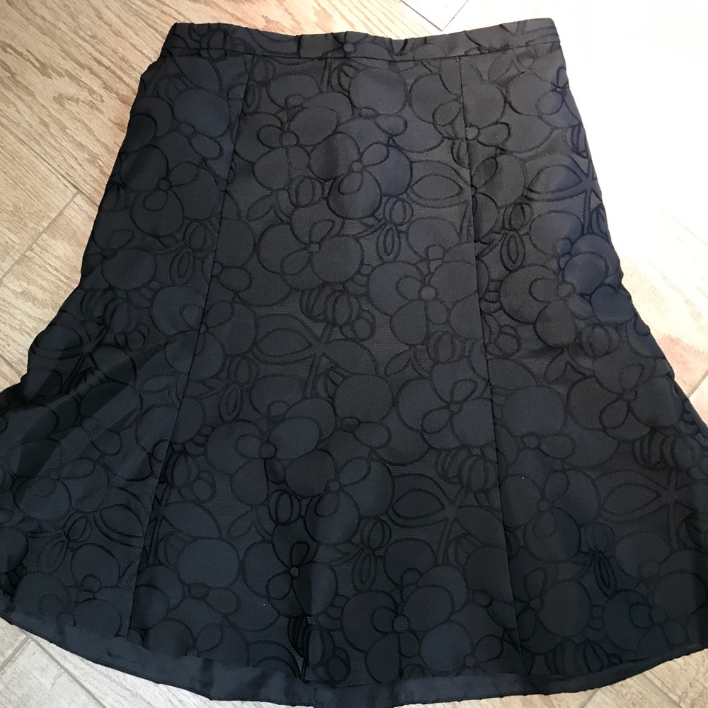 J crew black lined skirt fabulous